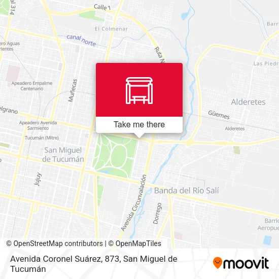 Avenida Coronel Suárez, 873 map