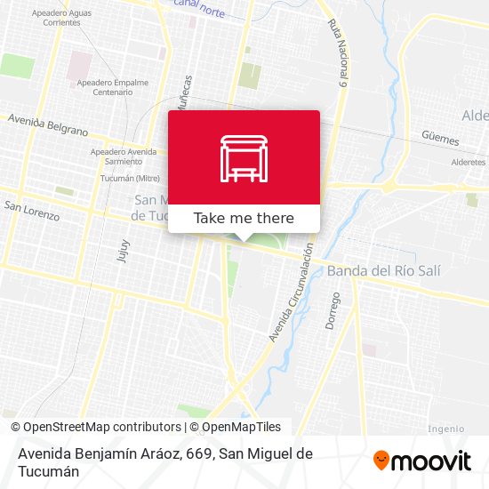 Avenida Benjamín Aráoz, 669 map