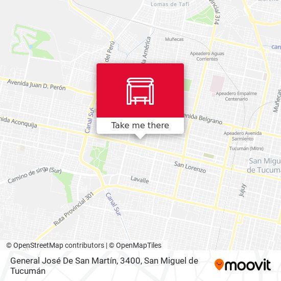 Mapa de General José De San Martín, 3400