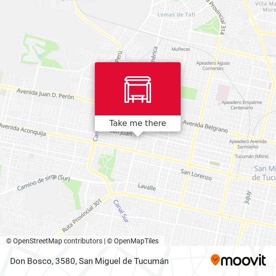 Mapa de Don Bosco, 3580