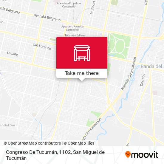 Congreso De Tucumán, 1102 map