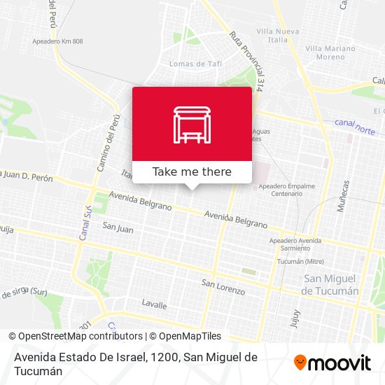 Avenida Estado De Israel, 1200 map