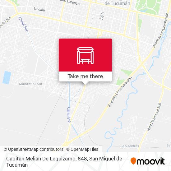 Capitán Melian De Leguizamo, 848 map