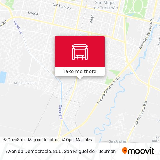 Avenida Democracia, 800 map