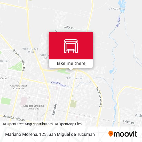 Mapa de Mariano Morena, 123