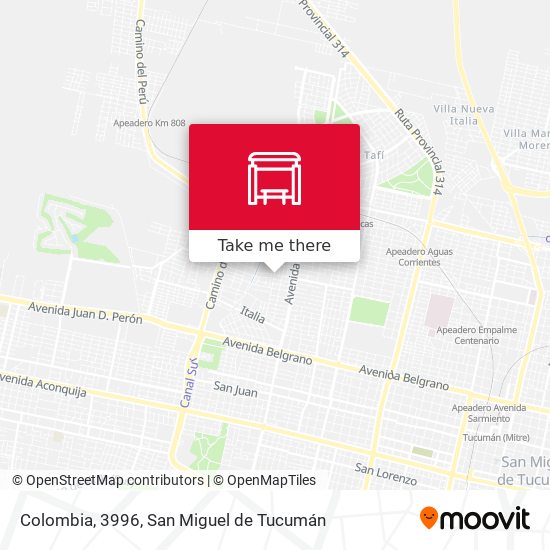 Colombia, 3996 map