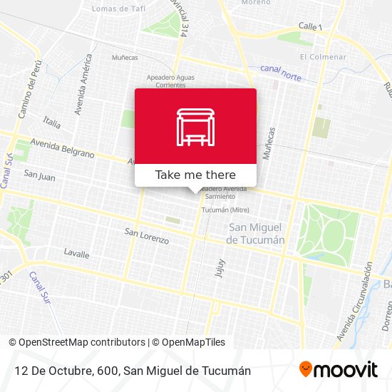 12 De Octubre, 600 map