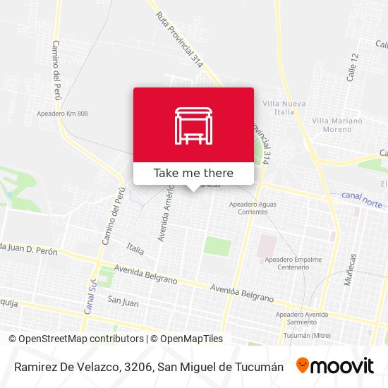 Ramirez De Velazco, 3206 map