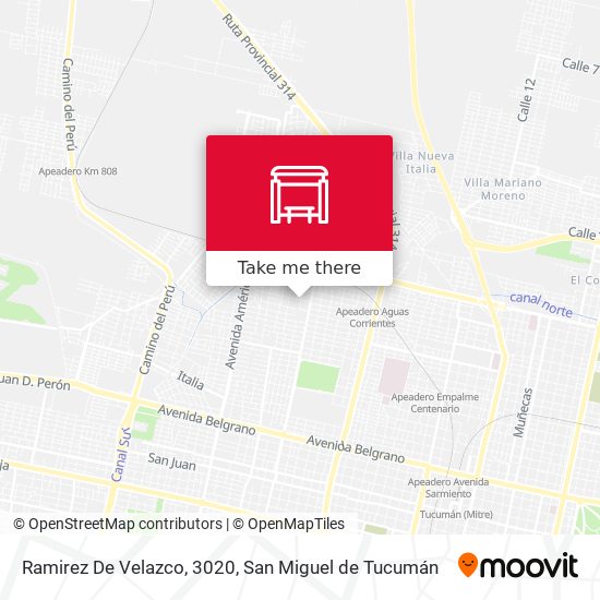 Ramirez De Velazco, 3020 map