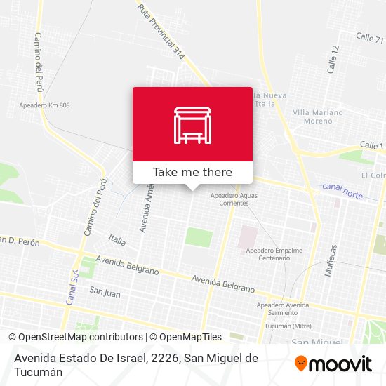 Mapa de Avenida Estado De Israel, 2226