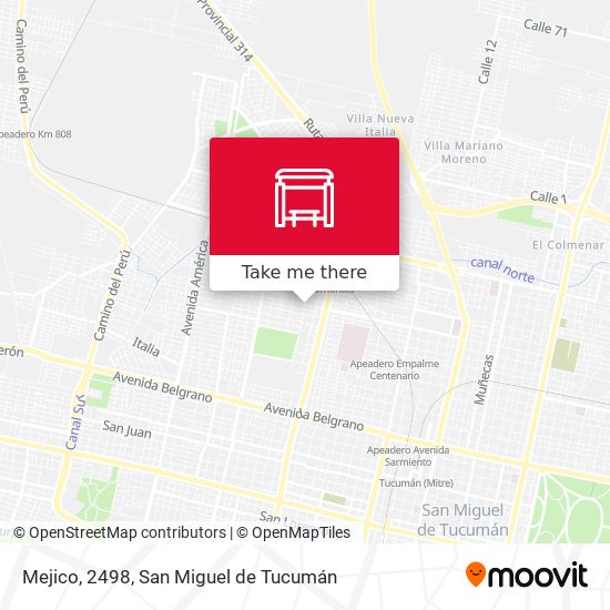 Mejico, 2498 map