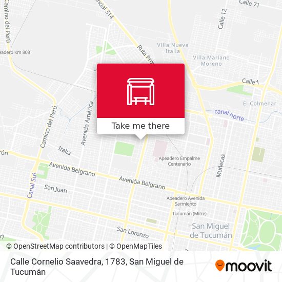 Calle Cornelio Saavedra, 1783 map