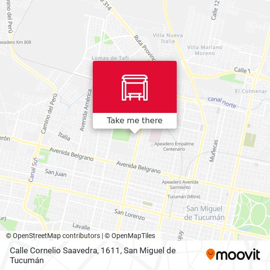 Calle Cornelio Saavedra, 1611 map