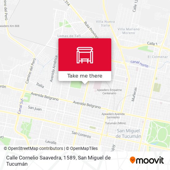 Calle Cornelio Saavedra, 1589 map