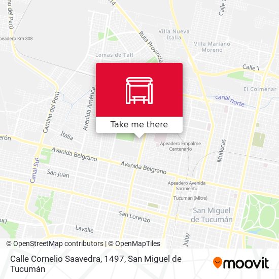 Calle Cornelio Saavedra, 1497 map