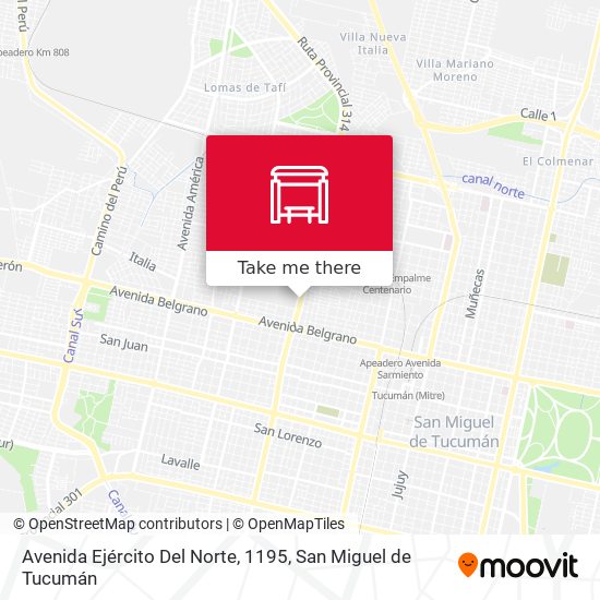 Mapa de Avenida Ejército Del Norte, 1195