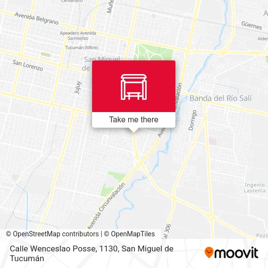 Mapa de Calle Wenceslao Posse, 1130