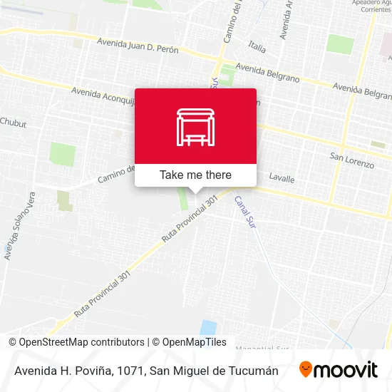 Mapa de Avenida H. Poviña, 1071