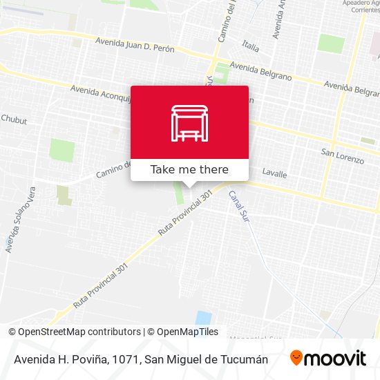 Mapa de Avenida H. Poviña, 1071