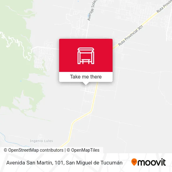 Mapa de Avenida San Martín, 101