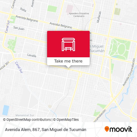 Avenida Alem, 867 map