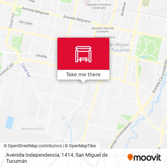 Avenida Independencia, 1414 map