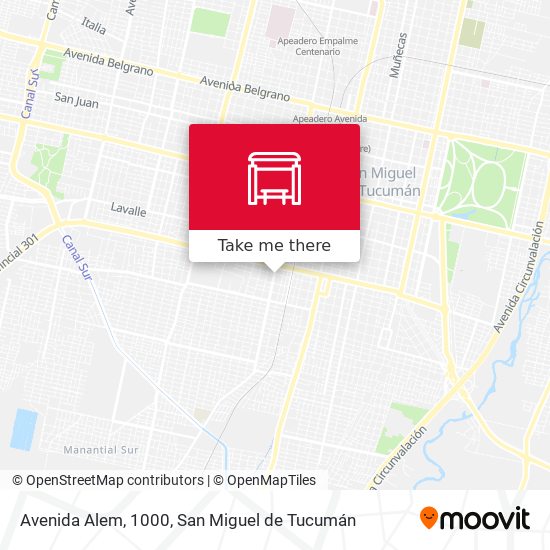 Mapa de Avenida Alem, 1000