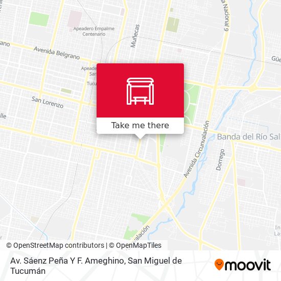 Av. Sáenz Peña Y F. Ameghino map