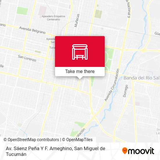 Av. Sáenz Peña Y F. Ameghino map