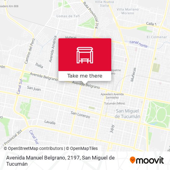 Avenida Manuel Belgrano, 2197 map