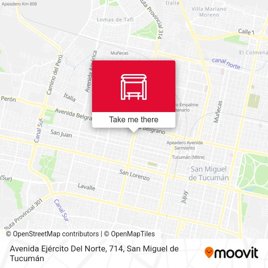 Avenida Ejército Del Norte, 714 map