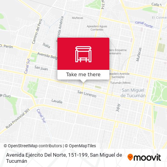 Avenida Ejército Del Norte, 151-199 map