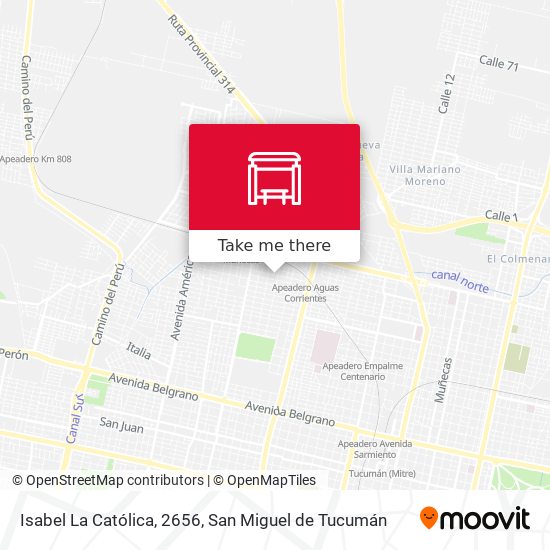 Isabel La Católica, 2656 map