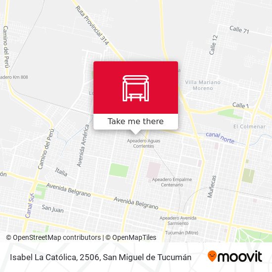 Isabel La Católica, 2506 map