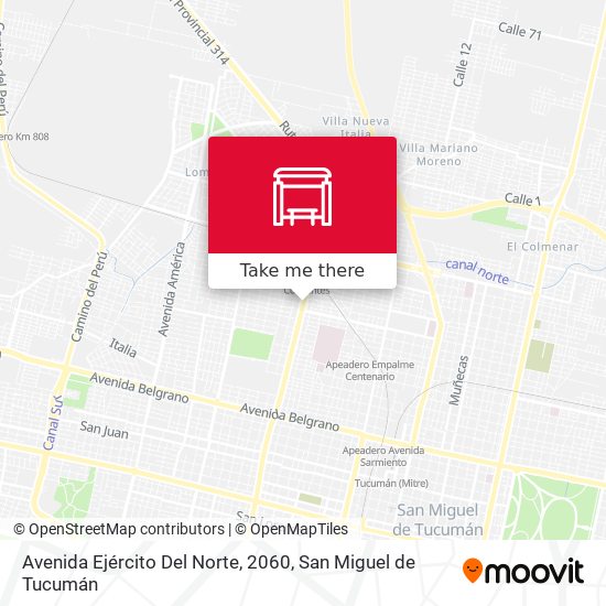 Avenida Ejército Del Norte, 2060 map