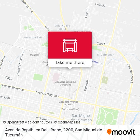 Avenida República Del Líbano, 2200 map