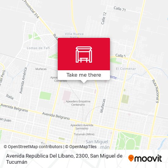Avenida República Del Líbano, 2300 map