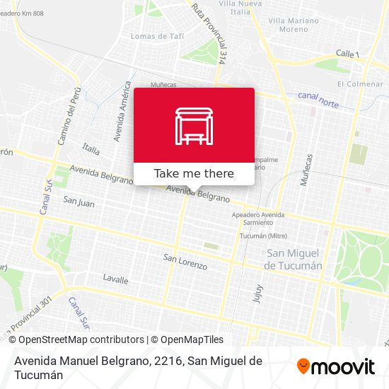 Avenida Manuel Belgrano, 2216 map