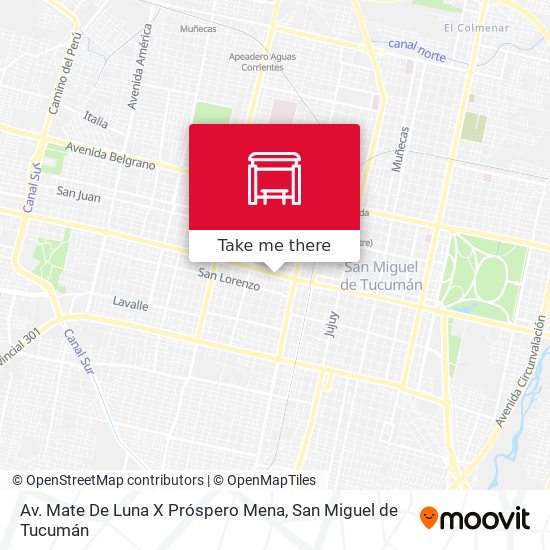 Av. Mate De Luna X Próspero Mena map