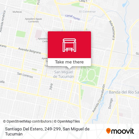 Mapa de Santiago Del Estero, 249-299