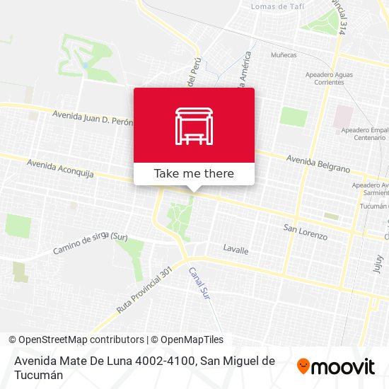 Avenida Mate De Luna 4002-4100 map