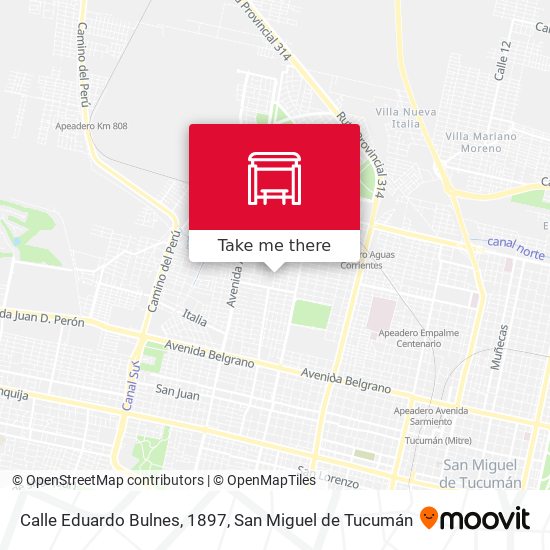 Calle Eduardo Bulnes, 1897 map