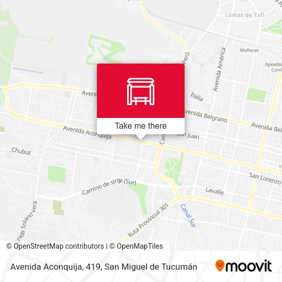 Mapa de Avenida Aconquija, 419
