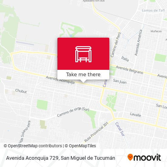 Avenida Aconquija 729 map