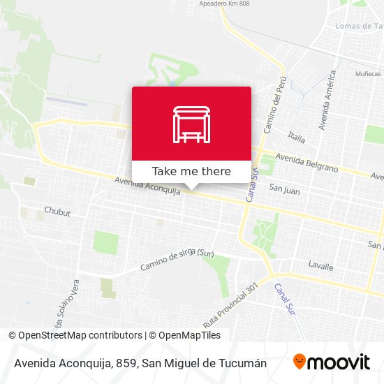 Avenida Aconquija, 859 map