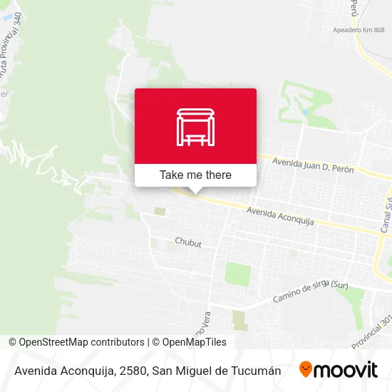 Mapa de Avenida Aconquija, 2580