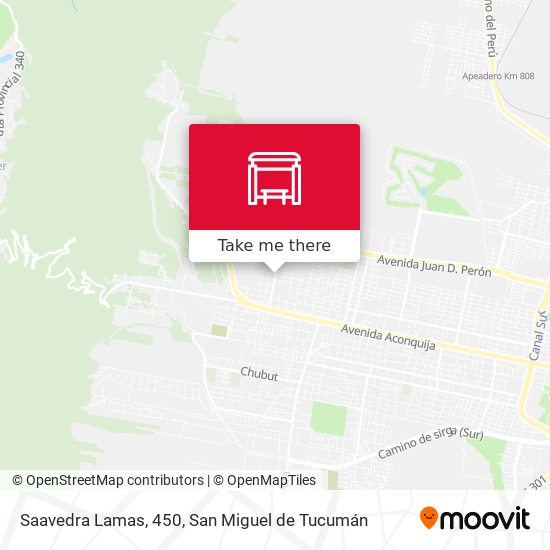 Saavedra Lamas, 450 map