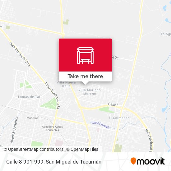 Mapa de Calle 8 901-999