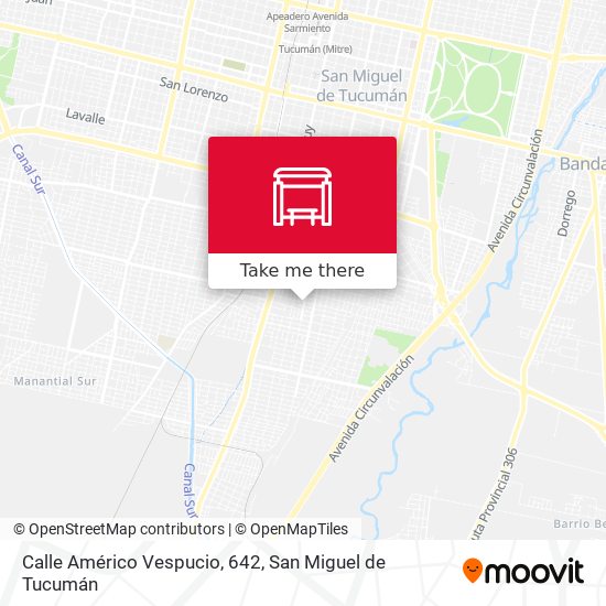 Calle Américo Vespucio, 642 map