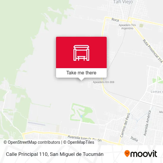 Mapa de Calle Principal 110